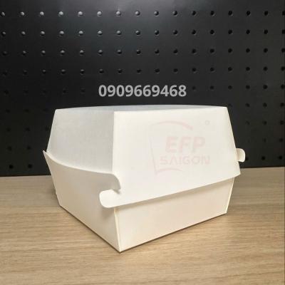 HỘP GIẤY TRẮNG ĐỰNG HAMBURGER-BÁNH BAO
